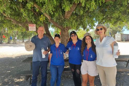 ראש המועצה וממלאת מקומו בפעילות קיץ של מחלקת הנוער 