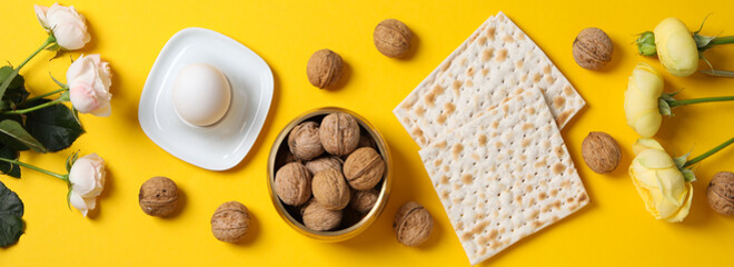 מצות אגוזים ופרחים