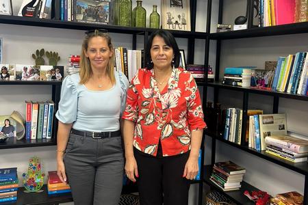 בפגישה עם אורנה שמחון - מנהלת מחוז צפון במשרד החינוך