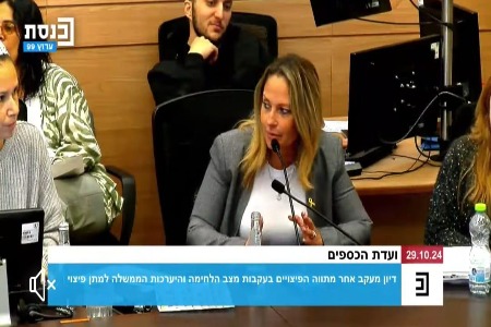 ראשת המועצה בועדת הכספים של הכנסת