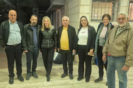 בכנס בעיר שפרעם עם ראש העיר נאהד חאזם