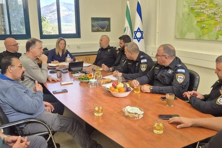 פגישה עם מפקד תחנת משטרת מגדל העמק וצוותו