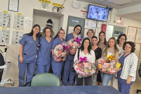 צוות יובלי העמק בפגיית המרכז הרפואי העמק