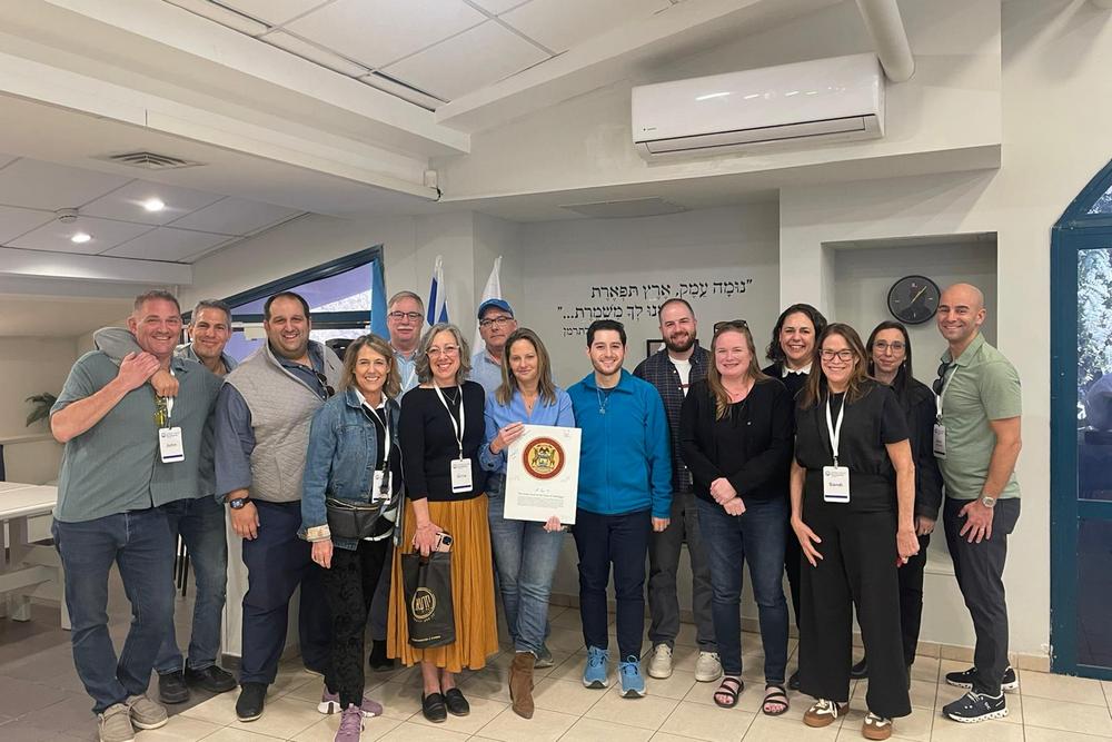 עם משלחת ממישיגן במסגרת שותפות גליל מרכזי