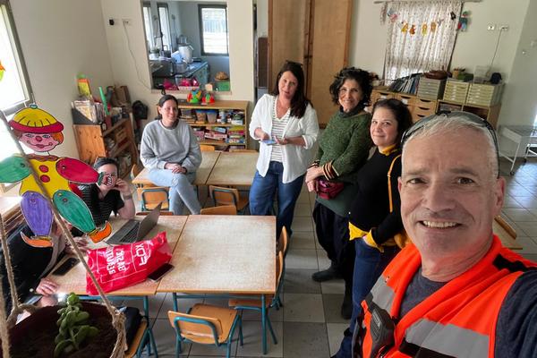 מנכל המועצה בזמן התרגיל